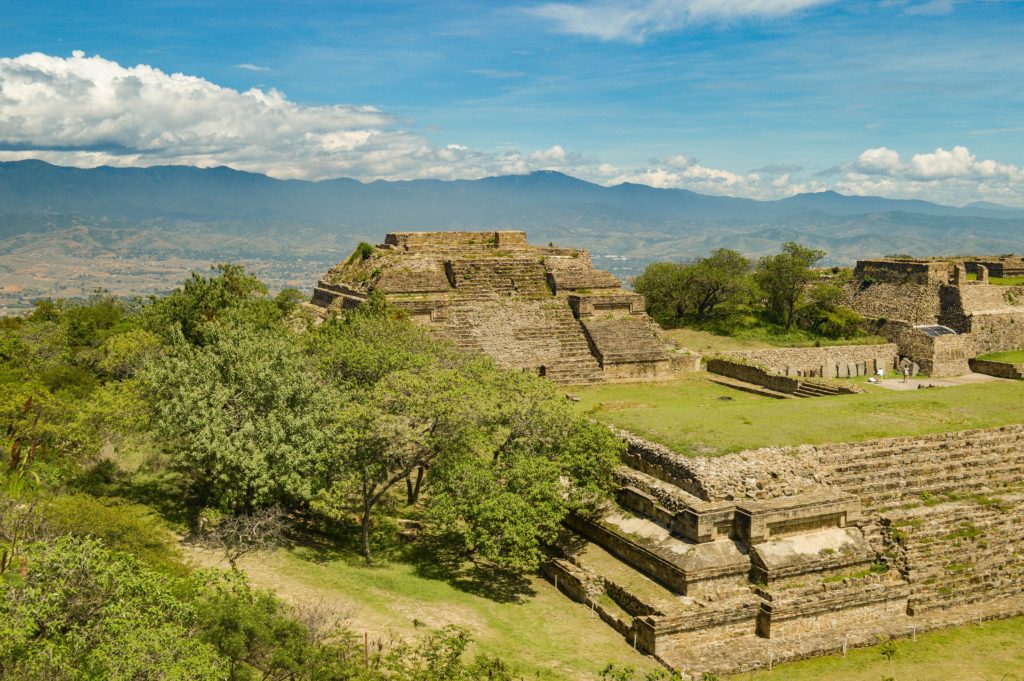 The ancient ruins near Oaxaca