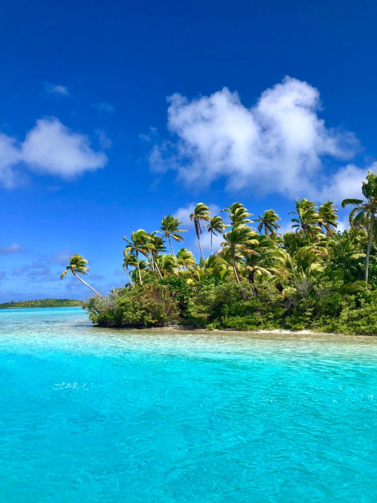 One Foot Island, a small island on the Aitutaki Atoll in the Cook Islands, South Seas, South Pacific Ocean